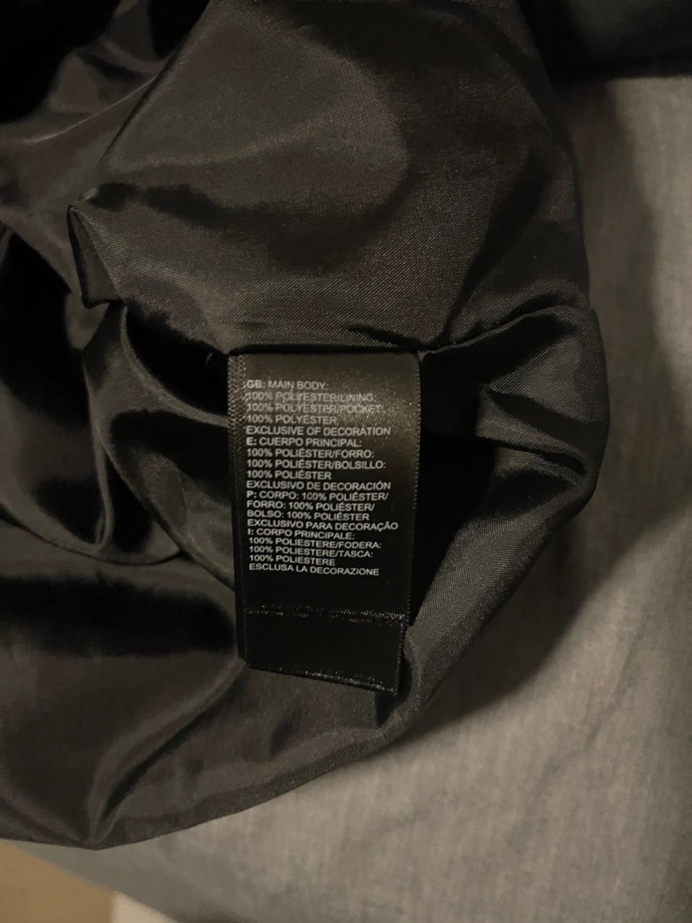 The North Face Black/Charcoal gray Hooded Raincoat. Men’s size L - Picture 6 of 6